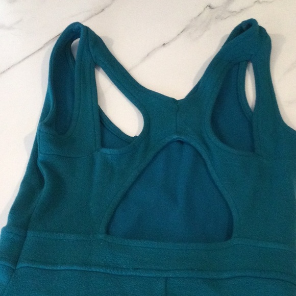 TEAL Fit and flare DRESS WITH BACK CUTOUT DETAIL, small - Picture 4 of 4